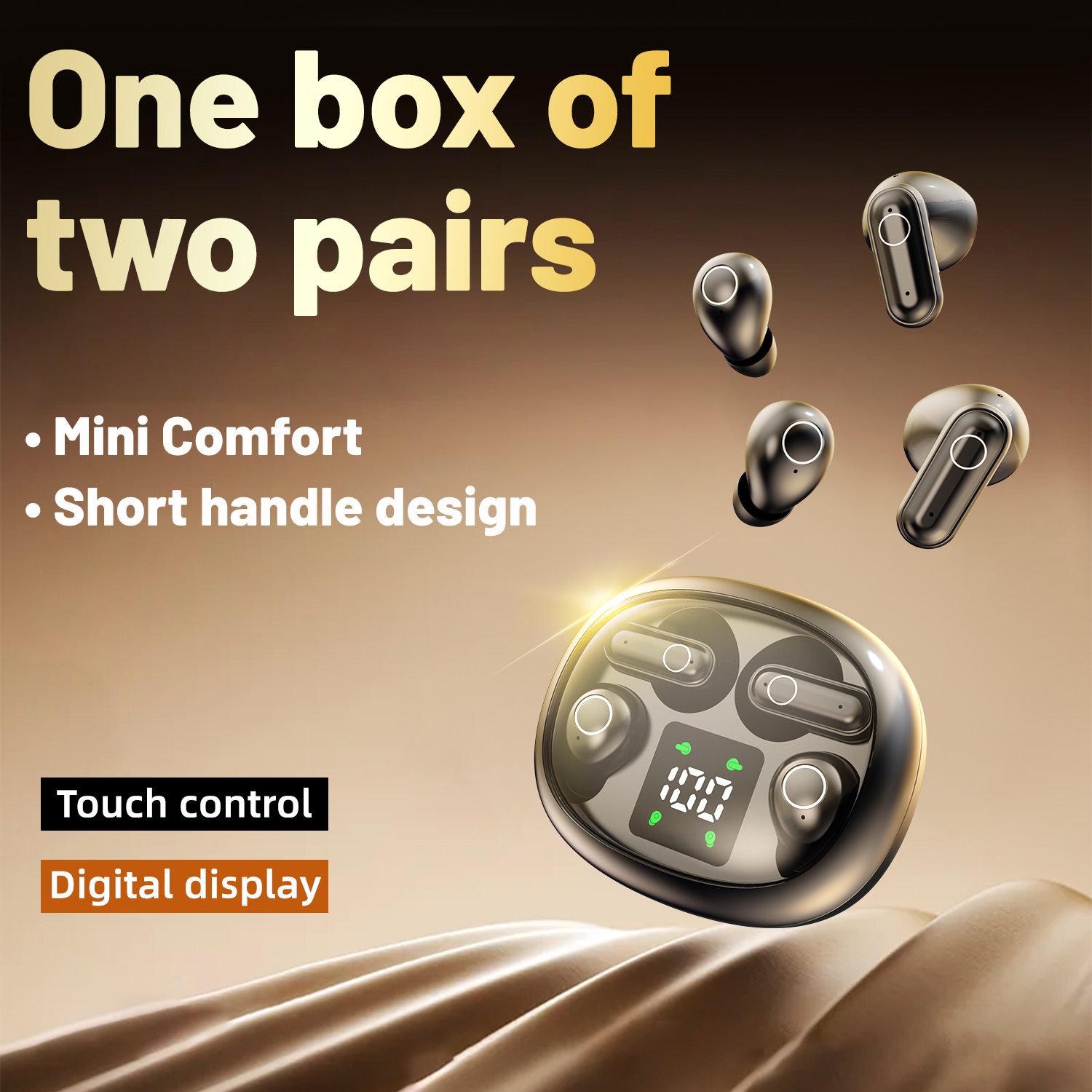 Office Tech Essentials - Mini Sleep Earbuds Sports Wireless Bluetooth