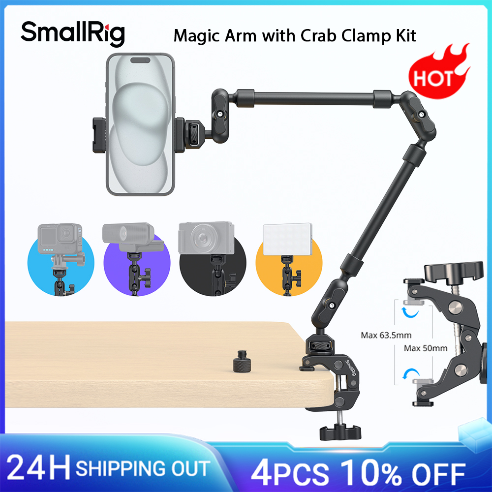 SmallRig Magic Arm with Crab C - Webcam Stand Clip recensie en prijs