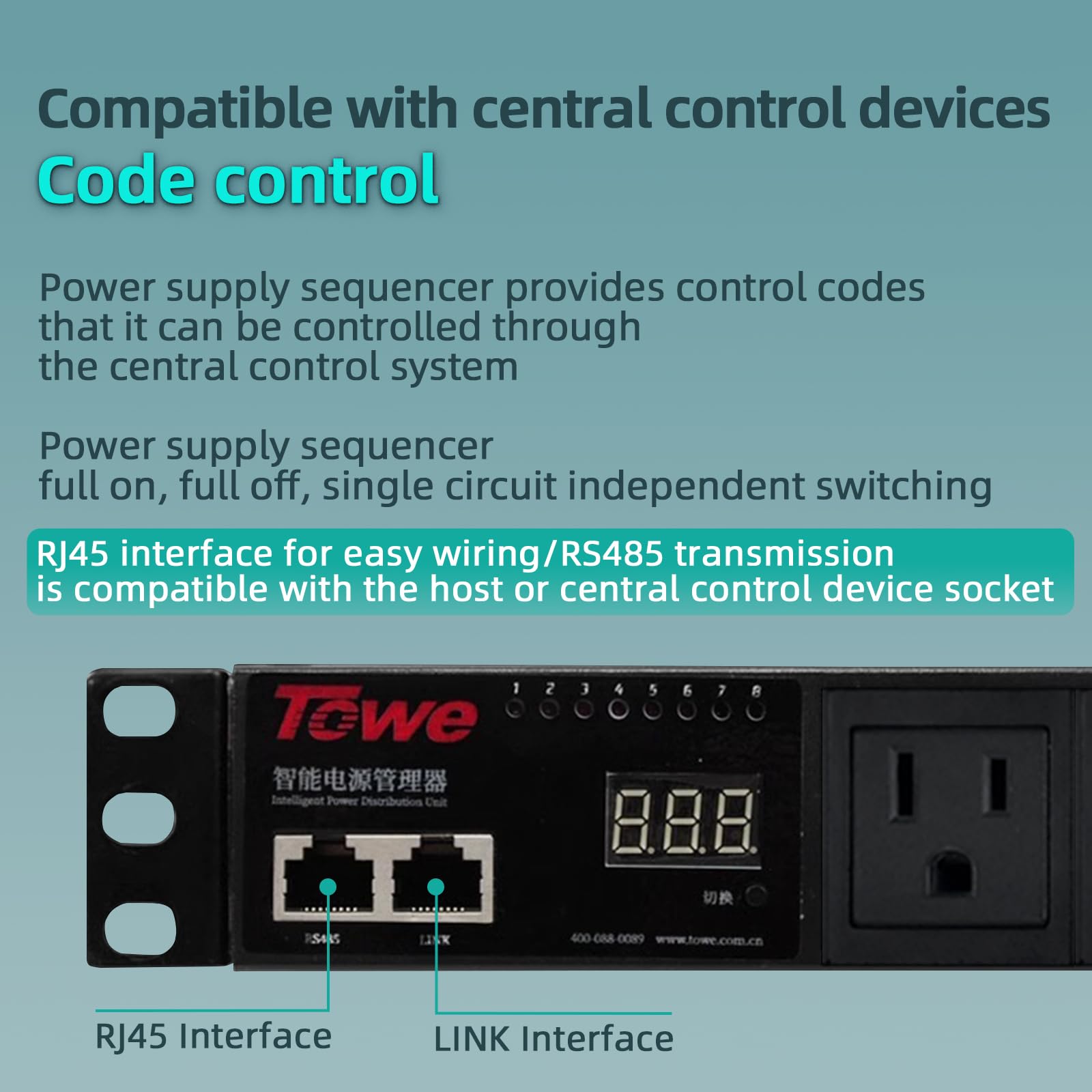 TOWE 1U Rack Mount Power Condi - Surge Protector Rack recensie en prijs