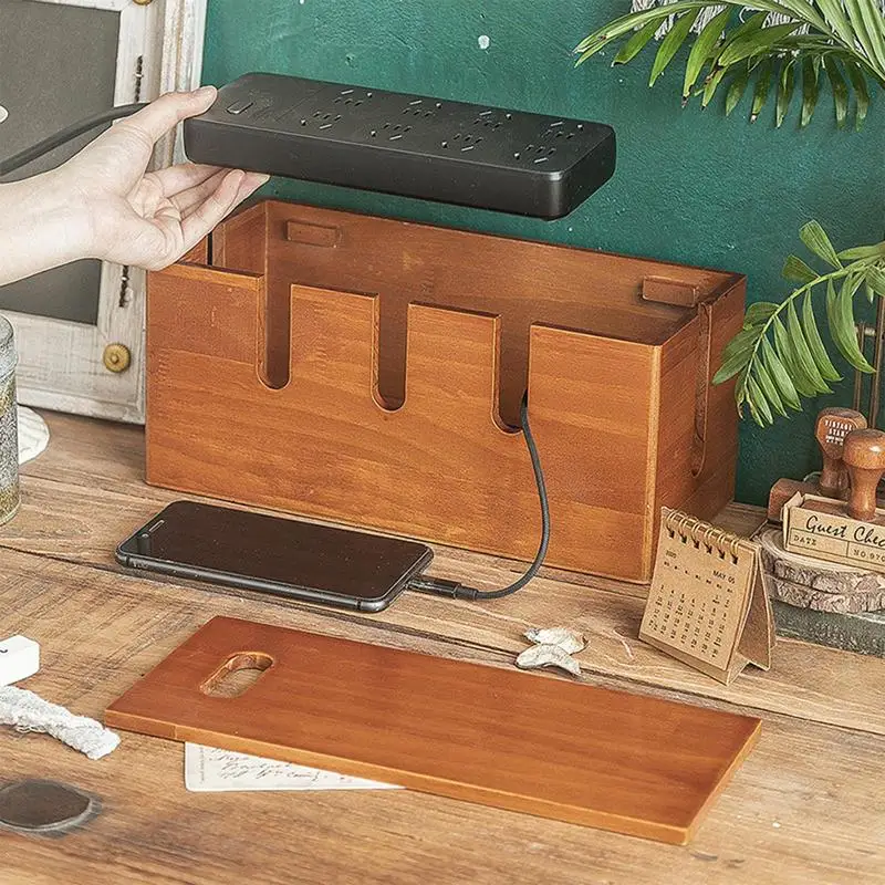 Wood Cable Organizer Box for E - Surge Protector Rack recensie en prijs