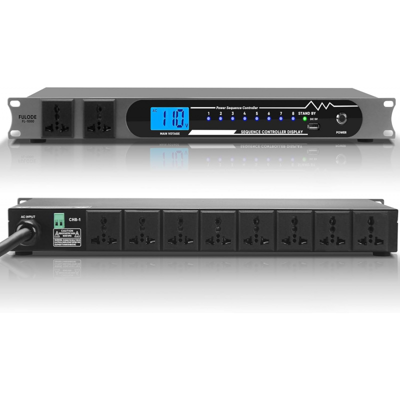2000W 10 Socket Sequential Rac - Surge Protector Rack recensie en prijs