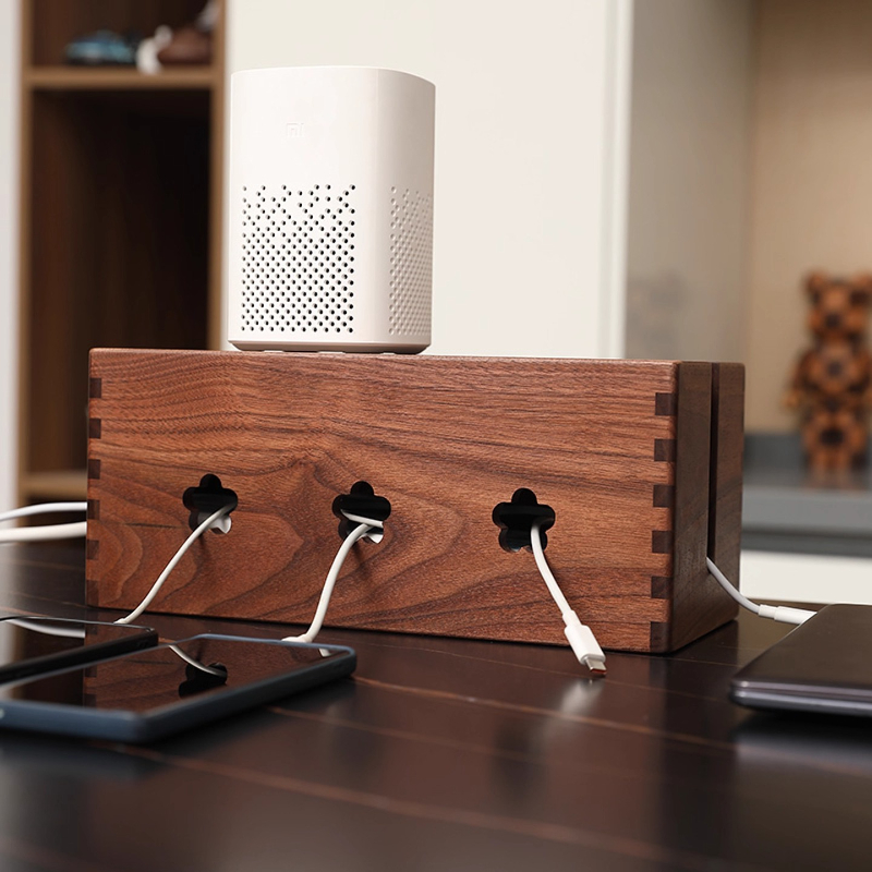 Solid Wood Desktop Power Strip - Surge Protector Rack recensie en prijs