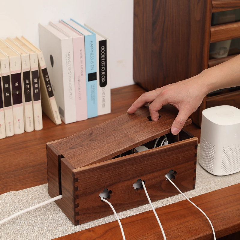 Solid Wood Desktop Power Strip - Surge Protector Rack recensie en prijs