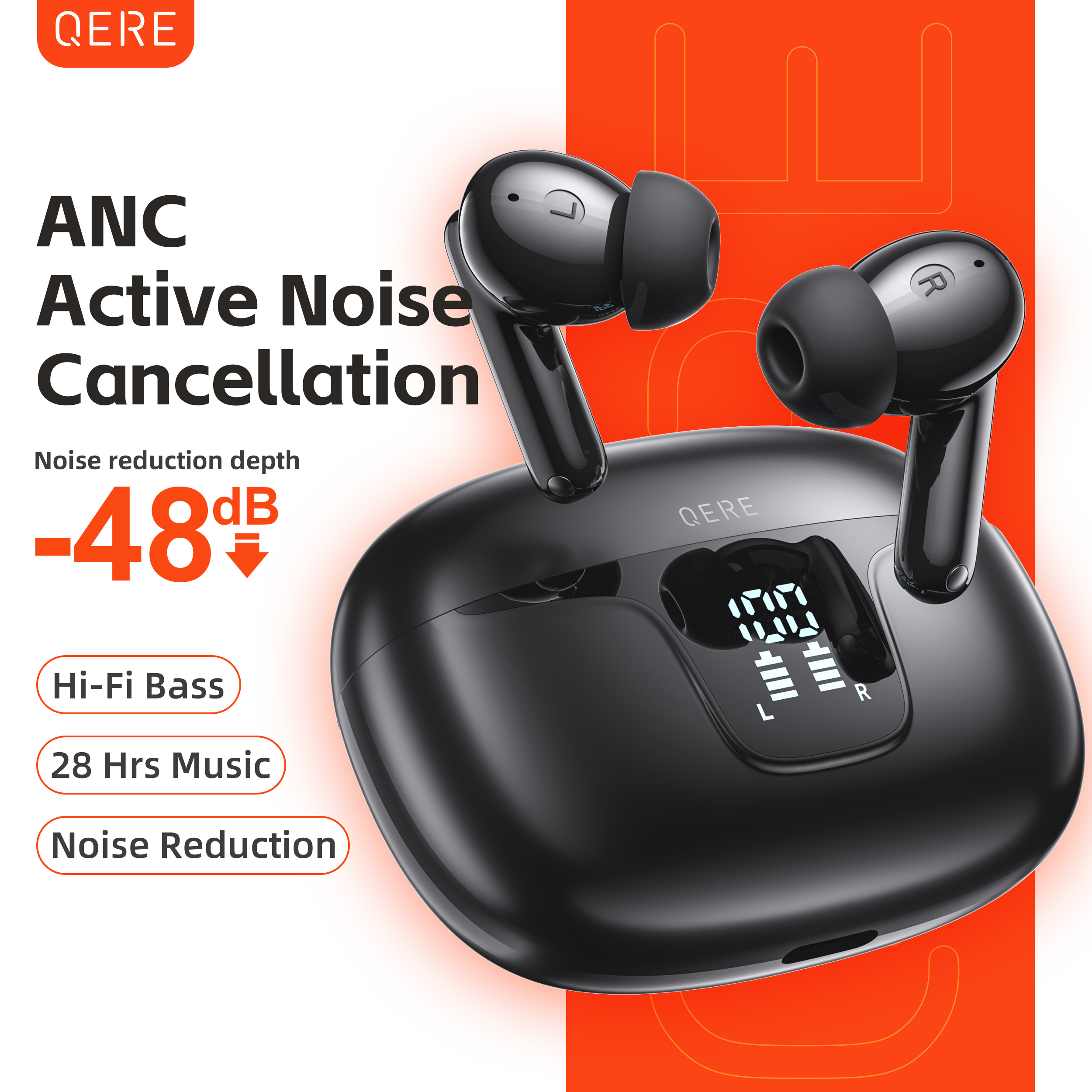QERE E60 Wireless Headphones,  - Office Tech Essentials recensie en prijs