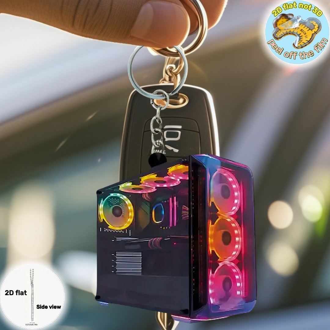 RGB Computer Host Keychain,2D  - Office Tech Bag recensie en prijs