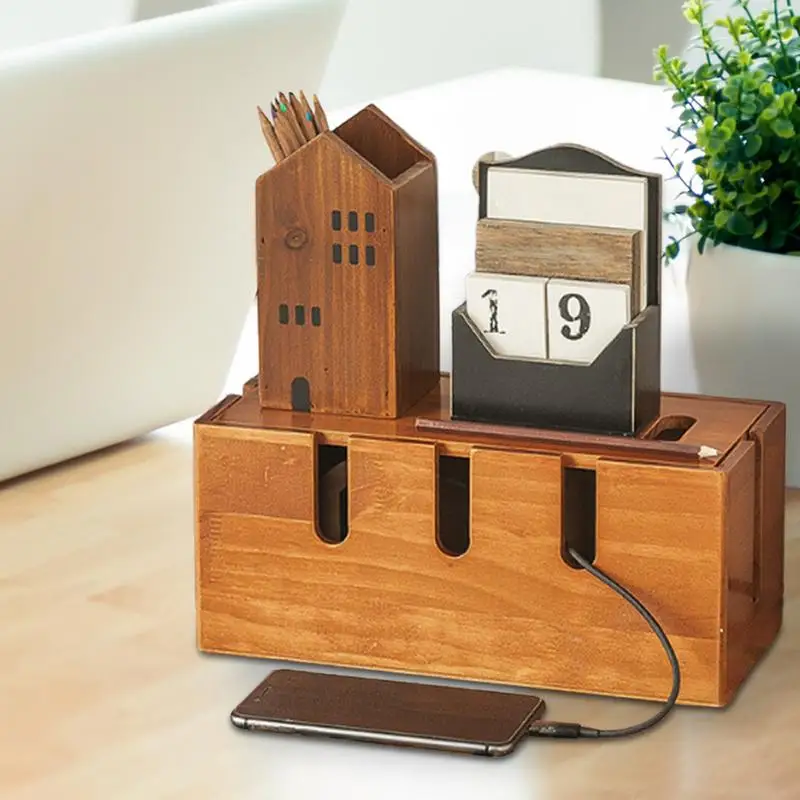 Wood Cable Organizer Box for E - Surge Protector Rack recensie en prijs