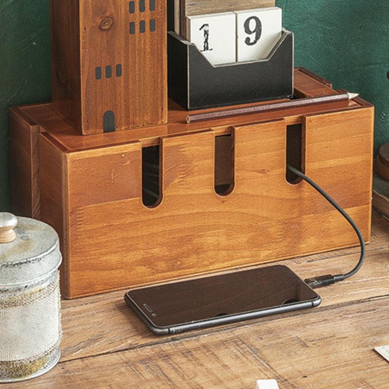 Wood Cable Organizer Box for E - Surge Protector Rack recensie en prijs