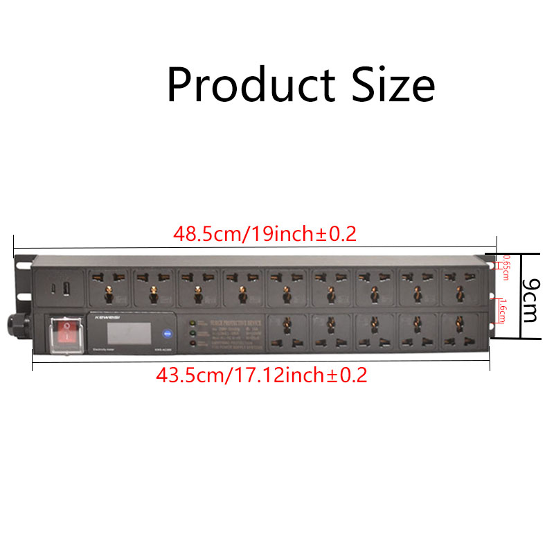 PDU Power Strip 19inch 2U Rack - Surge Protector Rack recensie en prijs