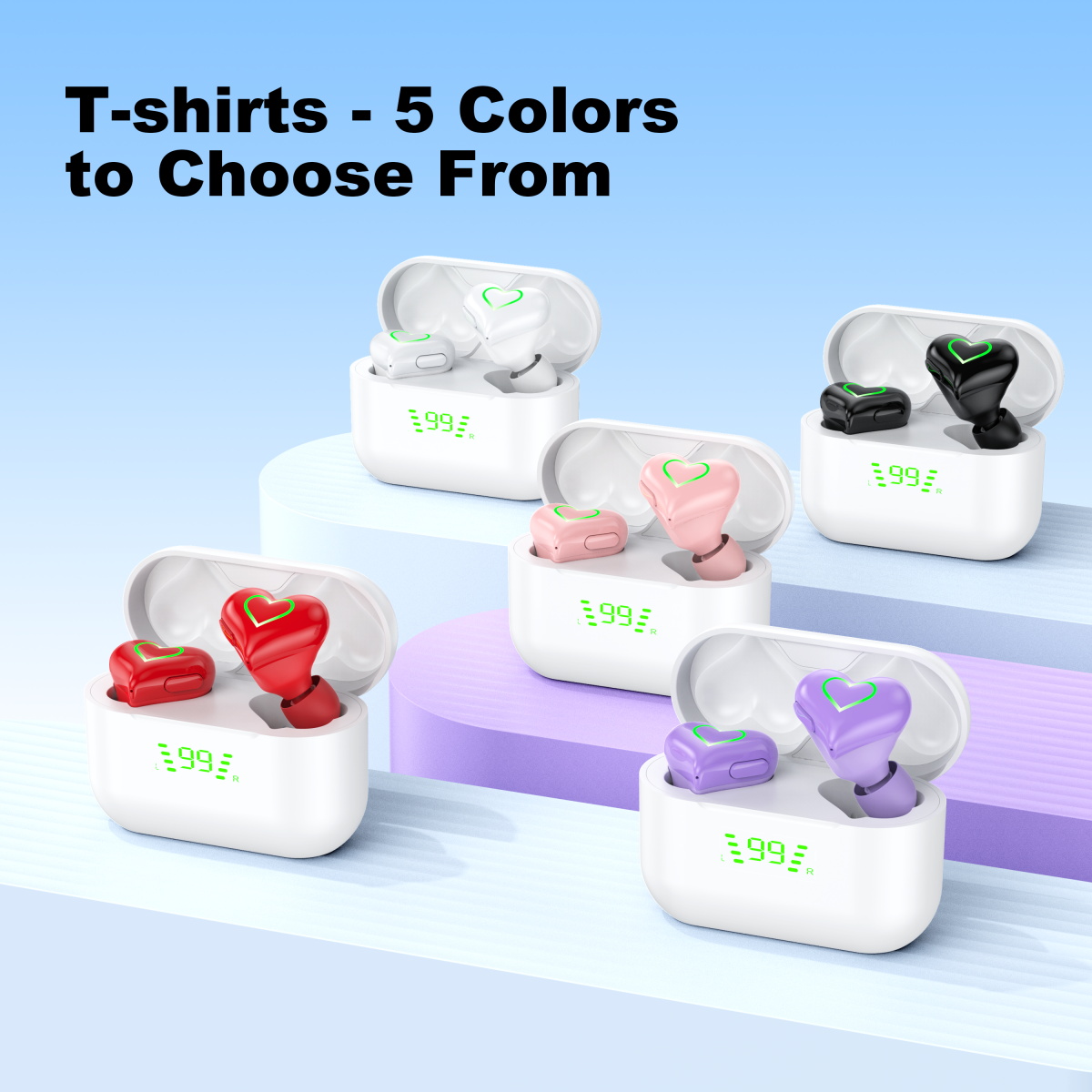 New heart shaped wireless blue - Office Tech Essentials recensie en prijs